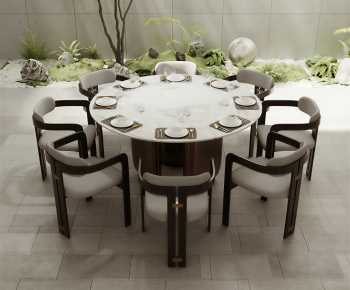 New Chinese Style Dining Table And Chairs-ID:406251081
