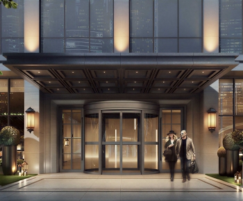 Modern Facade Element-ID:970819035
