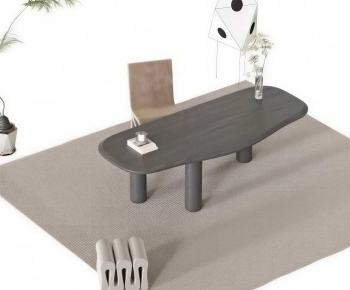 Modern Computer Desk And Chair-ID:836138964