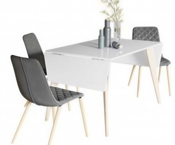 Modern Dining Table And Chairs-ID:379590031