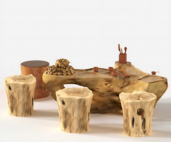 New Chinese Style Tea Tables And Chairs-ID:485613117