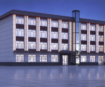 Modern Appearance Of Commercial Building-ID:669097905