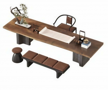 New Chinese Style Tea Tables And Chairs-ID:164843084