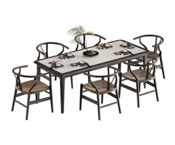 New Chinese Style Dining Table And Chairs-ID:478301093