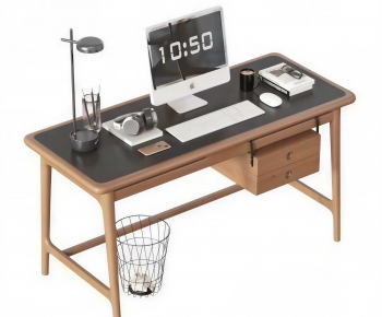 Modern Computer Desk And Chair-ID:206738009