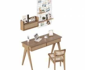 Modern Computer Desk And Chair-ID:548480034