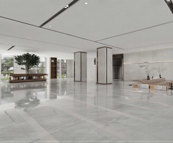 Modern Office Reception Desk-ID:412487986