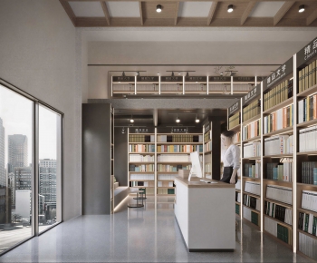 Modern Bookstore Book Bar-ID:619853028