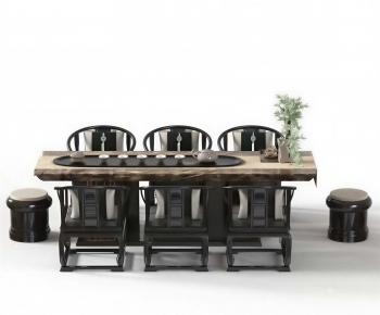 New Chinese Style Tea Tables And Chairs-ID:876054058