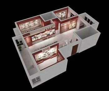 Modern Bird 's-eye View Of Office-ID:213181972