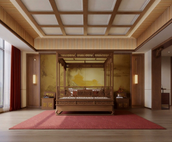 New Chinese Style Bedroom-ID:416892054