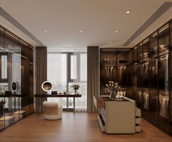 Modern Clothes Storage Area-ID:799207935