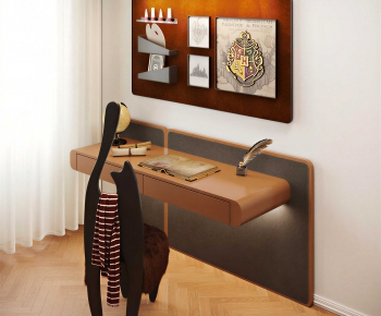 Modern Computer Desk And Chair-ID:732445965