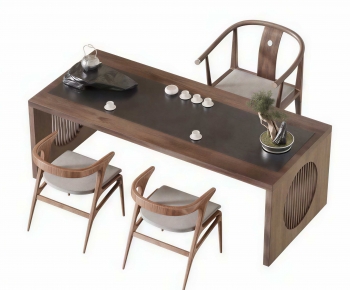 New Chinese Style Tea Tables And Chairs-ID:124078045