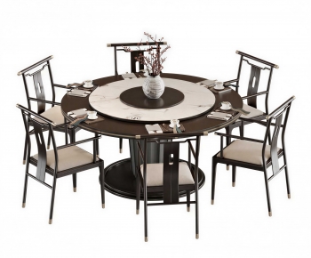 New Chinese Style Dining Table And Chairs-ID:676687002