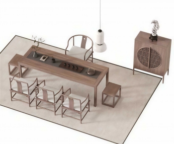 New Chinese Style Tea Tables And Chairs-ID:971261028