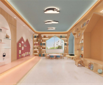 Modern Children's Reading Room-ID:797081958