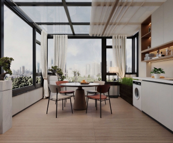 Modern Glass Sun Room-ID:605371016