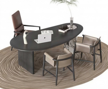 Modern Computer Desk And Chair-ID:143090962