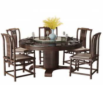 New Chinese Style Dining Table And Chairs-ID:404570111