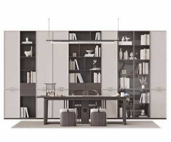 New Chinese Style Computer Desk And Chair-ID:887639059