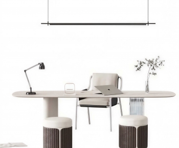 Modern Computer Desk And Chair-ID:652004961