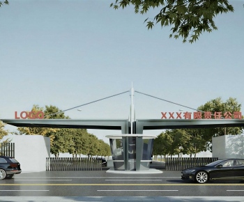 Modern Facade Element-ID:166183957