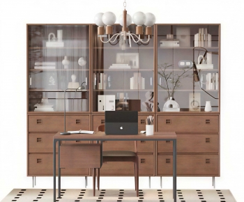 Modern Computer Desk And Chair-ID:574231142