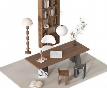 Modern Computer Desk And Chair-ID:267690906