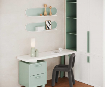 Modern Computer Desk And Chair-ID:277445083