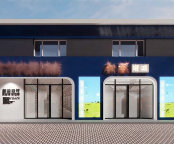 Modern Facade Element-ID:341483122