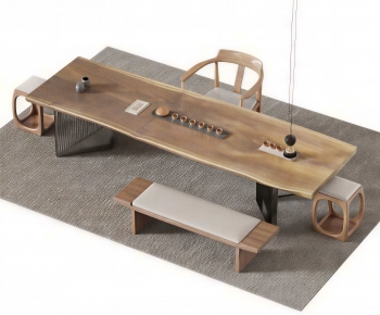 New Chinese Style Tea Tables And Chairs-ID:605947023