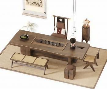 New Chinese Style Tea Tables And Chairs-ID:790792943