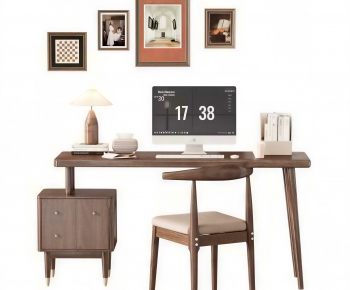Modern Computer Desk And Chair-ID:891484028