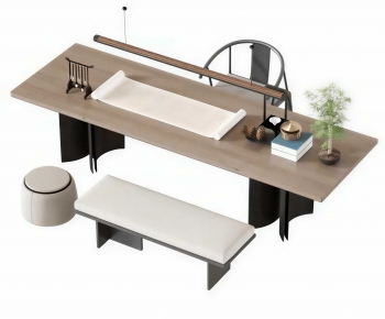 New Chinese Style Tea Tables And Chairs-ID:137710093