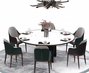 New Chinese Style Dining Table And Chairs-ID:851963043