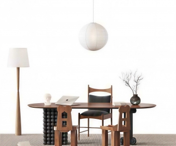 Modern Computer Desk And Chair-ID:344043022
