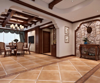 American Style Dining Room-ID:929338937