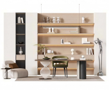 Modern Computer Desk And Chair-ID:438373098