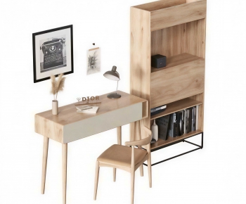 Modern Computer Desk And Chair-ID:101239733