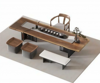 New Chinese Style Tea Tables And Chairs-ID:753294945