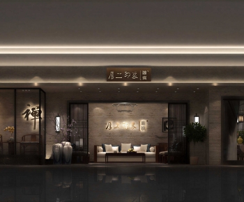 New Chinese Style Exhibition Hall-ID:441169981