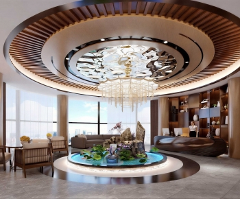 New Chinese Style Lobby Hall-ID:967256075