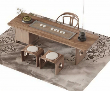 New Chinese Style Tea Tables And Chairs-ID:969898948
