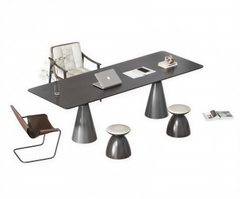 Modern Computer Desk And Chair-ID:264470107