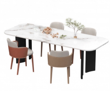 Modern Dining Table And Chairs-ID:746714122