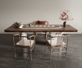 New Chinese Style Tea Tables And Chairs-ID:455727106