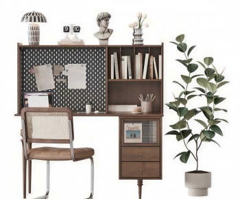 Modern Computer Desk And Chair-ID:834446915