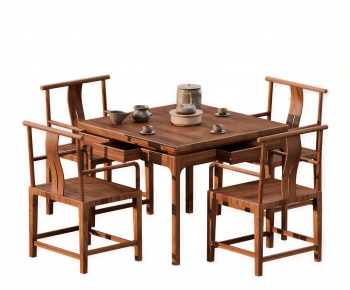 New Chinese Style Tea Tables And Chairs-ID:101621295