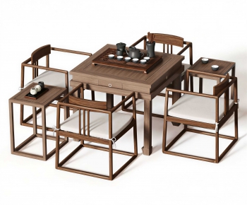 New Chinese Style Tea Tables And Chairs-ID:460622078